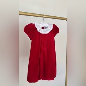 Edgehill Collections 
Christmas velvet dress
Toddler girl